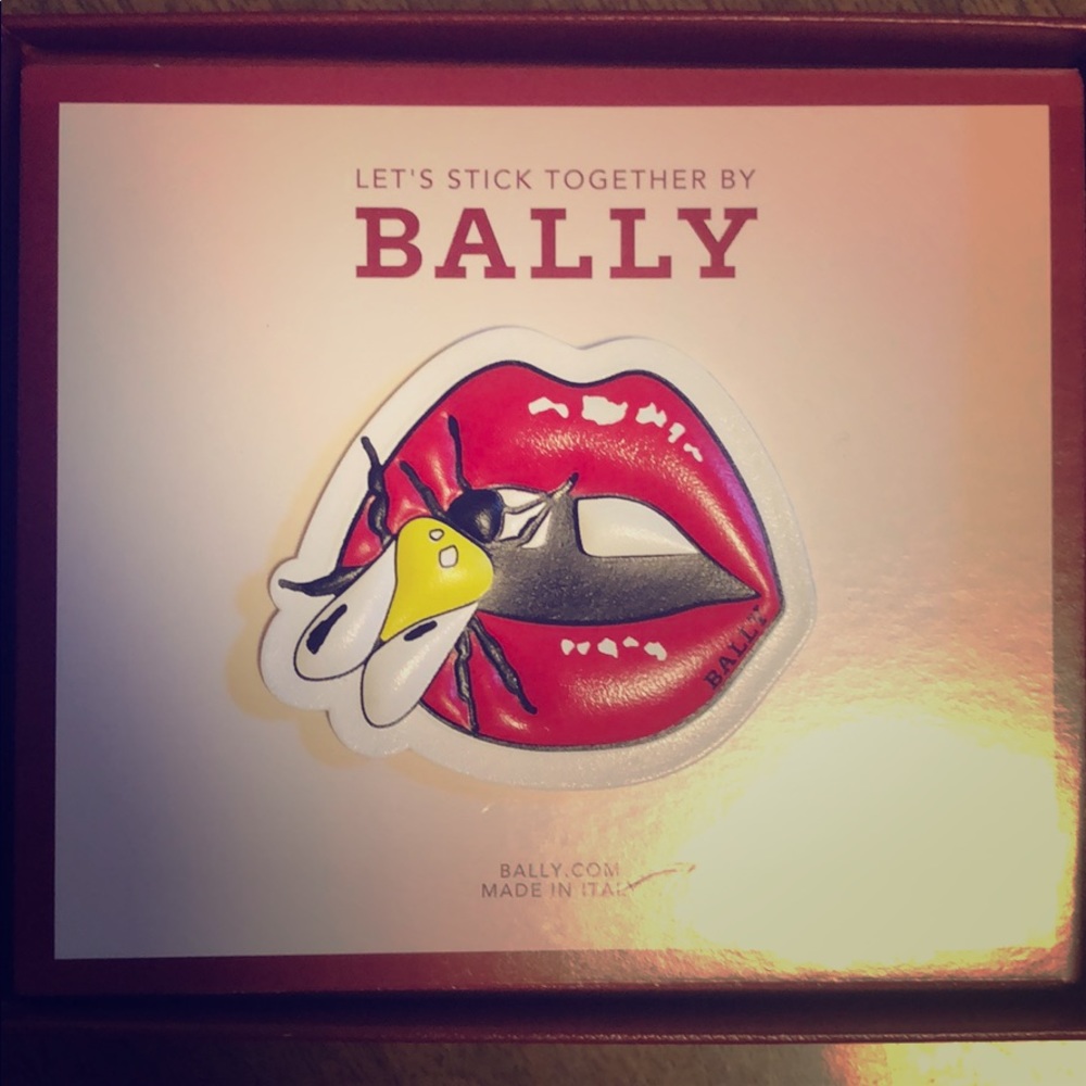 Bally leather sticker